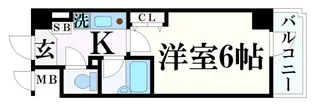 エスリード三宮フラワーロード【7階】の間取り