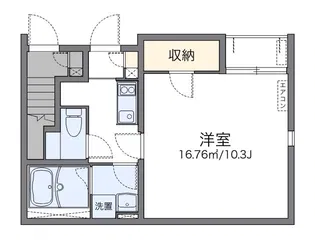 レオネクストアンビエンテ 川村【101号室】の間取り