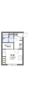 レオパレス片山町【203号室】の間取り