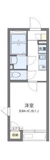 レオパレスBOSHUKE水木【102号室】の間取り