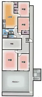 UC魚の棚【4F号室】の間取り