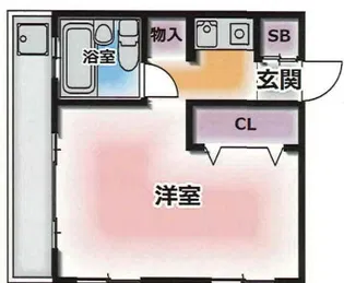 ラフレシア岡本【402号室】の間取り