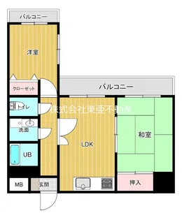 ダイアパレス慶徳【204号室】の間取り