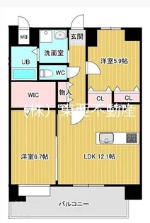 HARE菊陽【404号室】の間取り