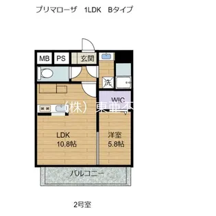プリマローザ【502号室】の間取り
