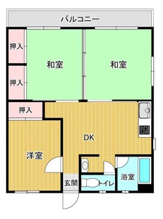 フラワーハイム【305号室】の間取り