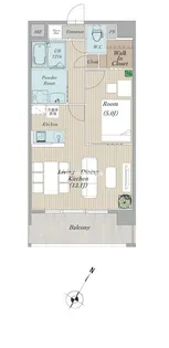 COLAS MIFUNE WEST【9階】の間取り