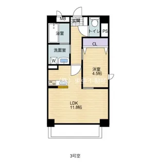 アーバンスペース弓削II【203号室】の間取り