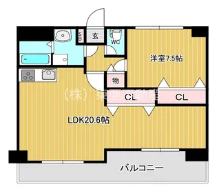 グリーンヒルズ菊陽【305号室】の間取り