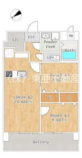 CHAINON楡木【6階】の間取り