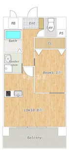 HARE菊陽【802号室】の間取り