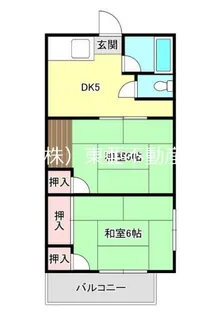 諏訪荘【201号室】の間取り