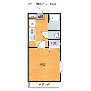 琴平 橋本ビル【202号室】の間取り