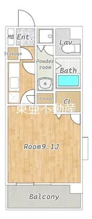 京町台ドリームハイツ【301号室】の間取り