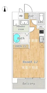 CHAINON薬園【202号室】の間取り