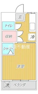 黒髪ハイツI【202号室】の間取り