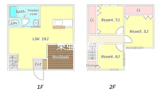 パストガーデンみずき台【A号室】の間取り