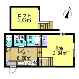 Posh Yokote【101号室】の間取り