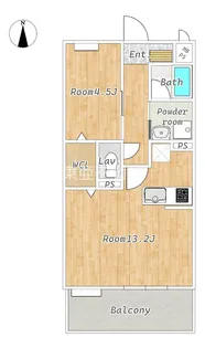tamukae six【203号室】の間取り