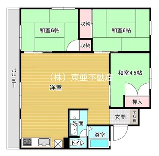 ブリーズタウンA棟【205号室】の間取り