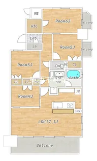 FORMOSAHILLS【805号室】の間取り