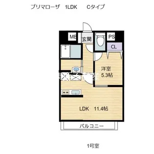 プリマローザ【7階】の間取り