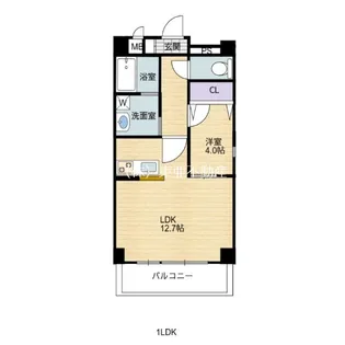 カスティージョ上林【304号室】の間取り