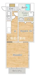 アバンティII【201号室】の間取り