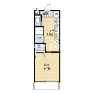 Modern Palazzo光の森【101号室】の間取り