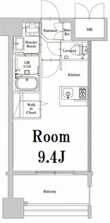 エンクレスト姪浜【11階】の間取り