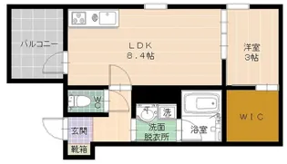 フォレスト博多【202号室】の間取り