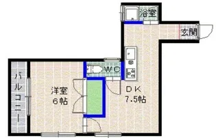 六本松上田ビル【3階】の間取り