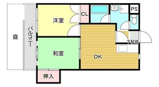 ベイサイド小戸【4階】の間取り