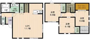 福岡県福岡市城南区東油山4丁目【一戸建】の間取り