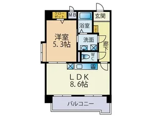 エレガントヴェルス【3階】の間取り