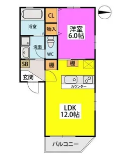 エクセレンス原【1階】の間取り
