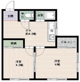 レアール藤原【2階】の間取り