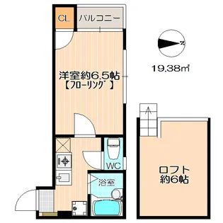 メゾン・ド・鶴【1階】の間取り