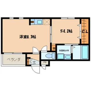 シングルコート九大学研都市【1階】の間取り