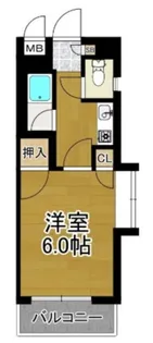 シティハイム愛宕【2階】の間取り