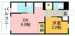 リード桜坂【4階】の間取り