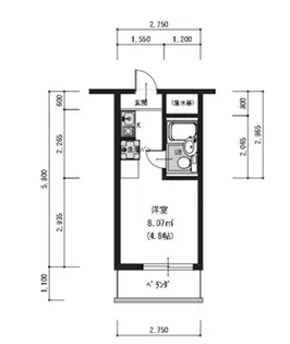 テングッド昭代NEXT【7階】の間取り