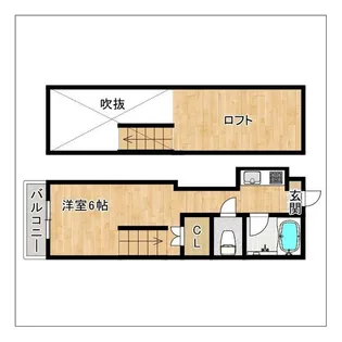 ハーランド七隈【1階】の間取り