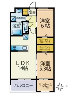 ビーコンヒル石丸【2階】の間取り