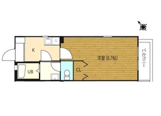 リブレアリバーサイド姪浜B棟【1階】の間取り