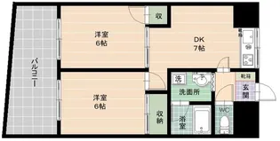 小島ビル【6階】の間取り