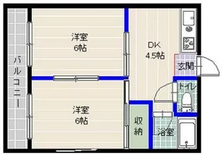 メゾン上山門【1階】の間取り