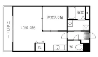 姪浜シルキーⅠ【4階】の間取り