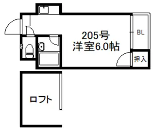 ベルクハイム【2階】の間取り