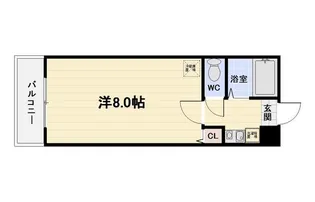 THE SQUARE・Atago Residence【6階】の間取り